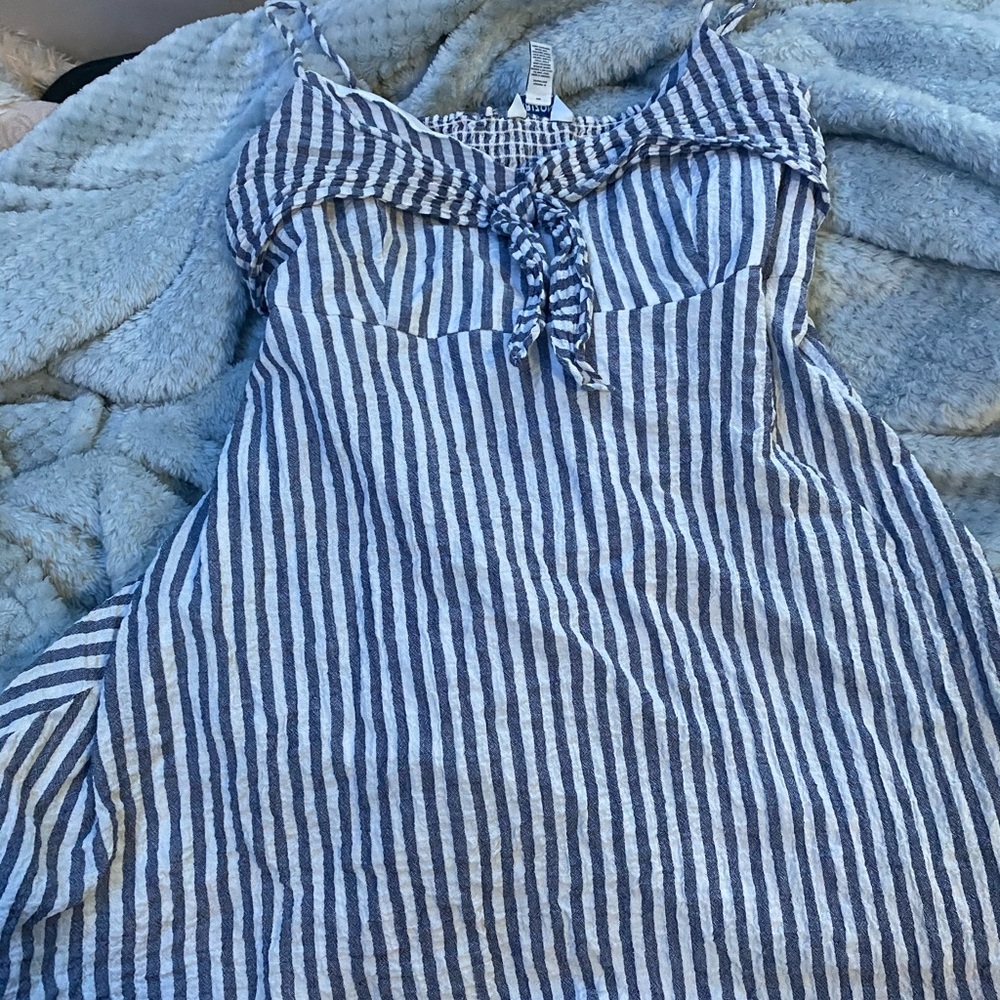stripped sun dress